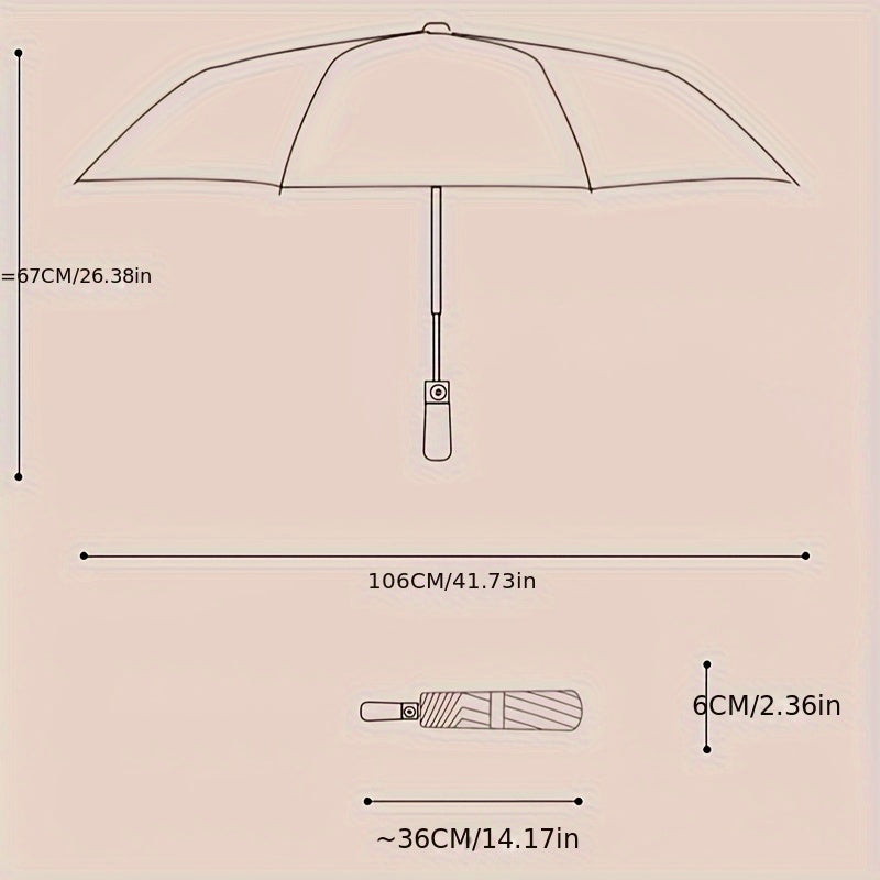 Automatic Open/Close Heavy-Duty 12-Rib Windproof Umbrella with Solid Wood Handle (Birch/Beech) - Large Canopy All-Weather Windproof & Folding Umbrella for Men &, Business, Travel - Automatic Solid Color (Maroon/Black/Navy