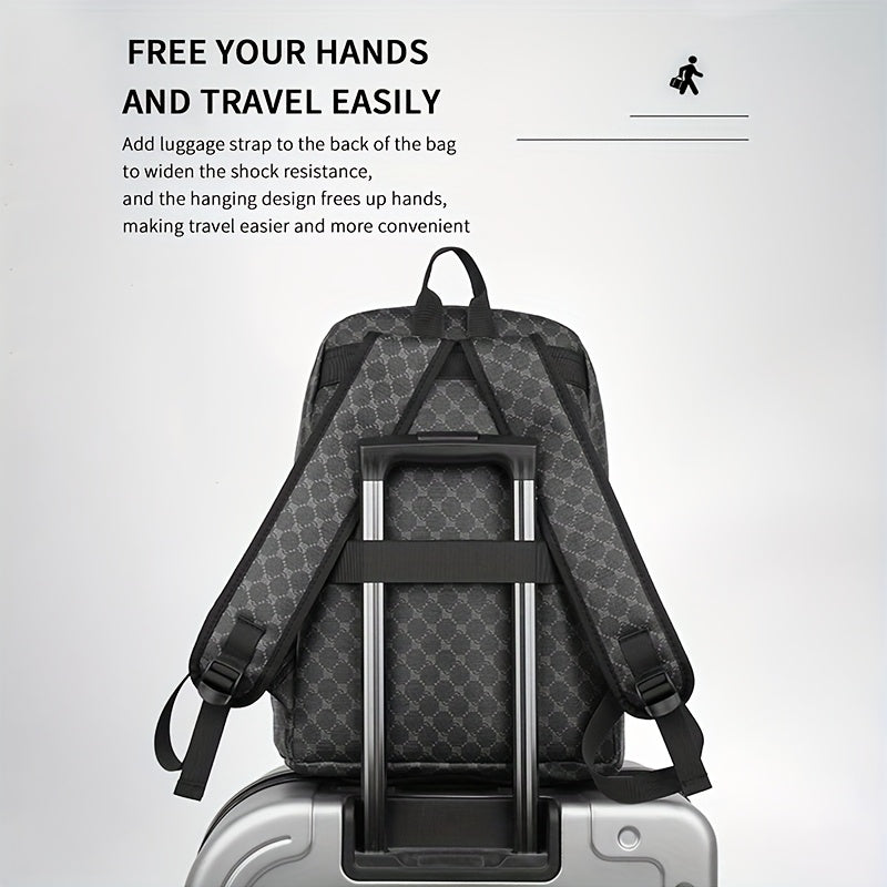 Men's & Women's Large Capacity Lightweight Backpack - 39.62cm Laptop Computer Bag, School Travel Backpack with Tablet Pocket, High Quality Backpack for College, Commuting, & s (Black/Grey, Casual/Dressy)