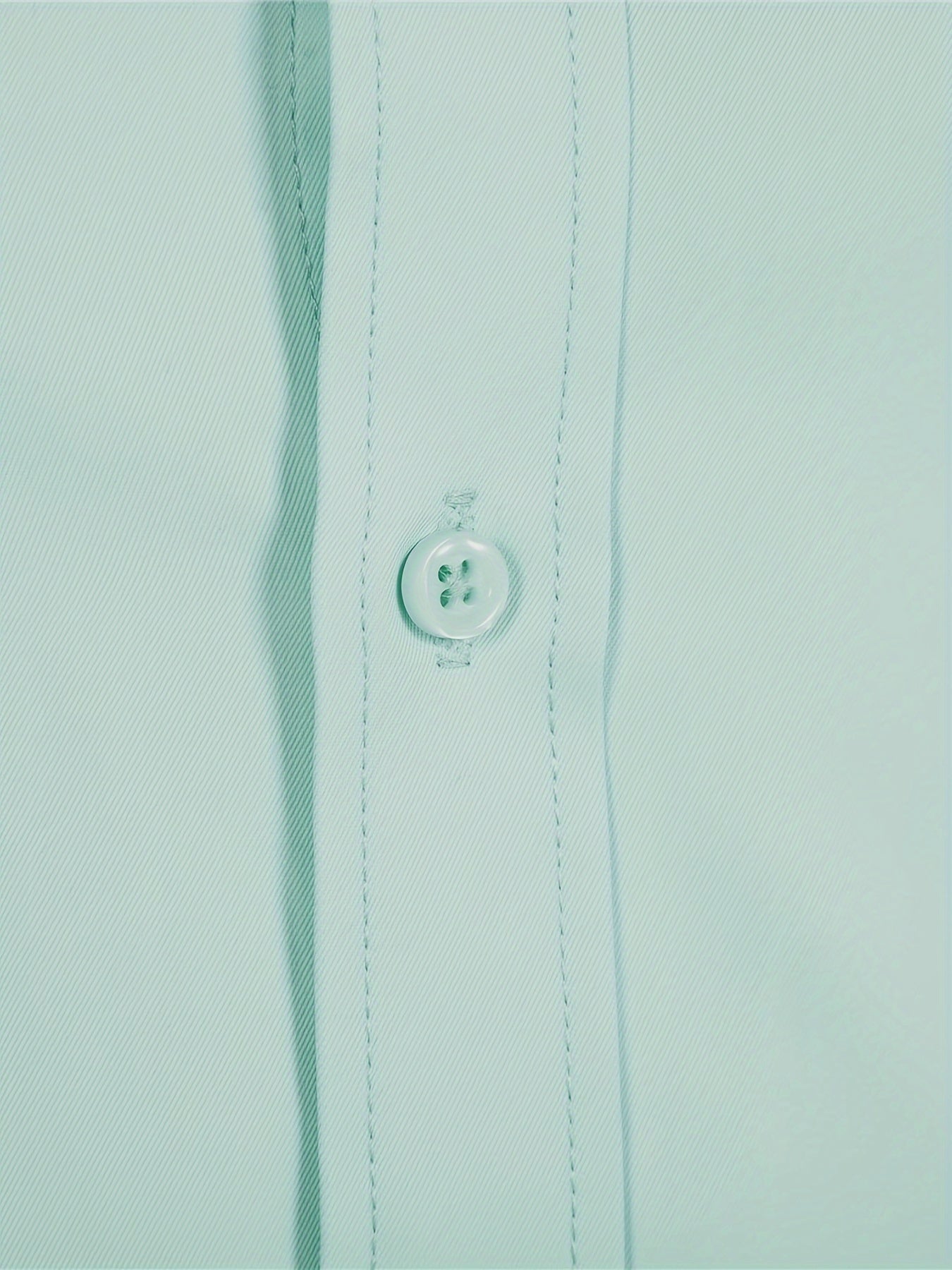 Men'S Slim Fit Long Sleeve Shirt - 55% Cotton, 40% Polyester, 5% Spandex, Solid Color, All-Season, Woven Fabric, Button-Up, Lapel Collar, Casual Weekend Wear, 125g/m²