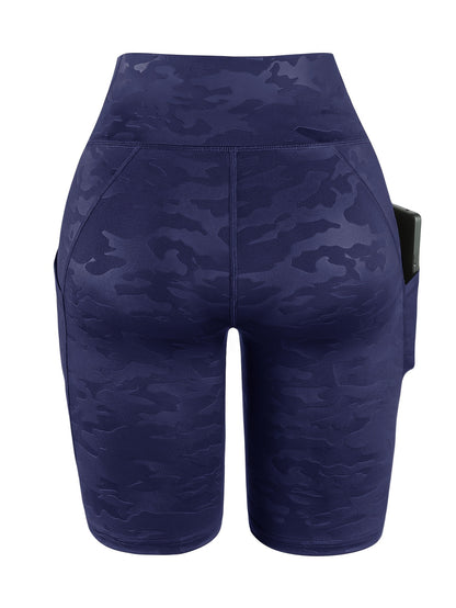 4pcs Women'S High-Waist Camouflage Print Leggings - Stretchy, Breathable Activewear with Pockets for Running, Fitness, Yoga - Spring/Summer/Fall Outdoor Pants, High Waisted Legging