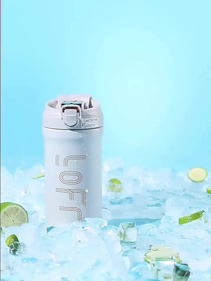 20oz/600ml Double-Wall Vacuum Insulated Stainless Steel Travel Mug - Thermal Cup with Leakproof Flip-Top Lid, Keeps Drinks Hot/Cold for Hours, Large Capacity Thermos for Coffee, Tea, Water - Perfect Gift for Coffee & Tea Love