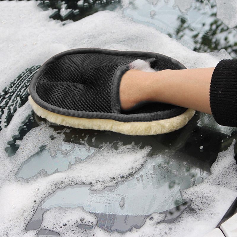 Car Brush Cleaner Soft Gloves 15*24cm Car Cleaning
