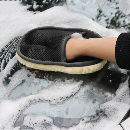 Car Brush Cleaner Soft Gloves 15*24cm Car Cleaning