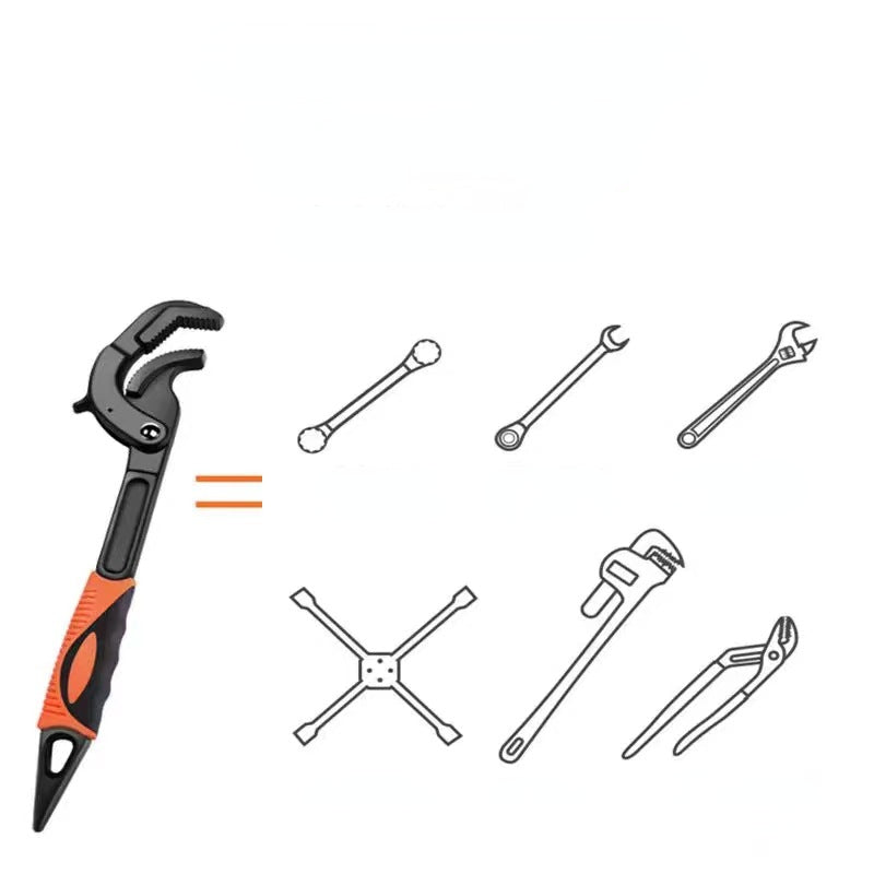 Multi-functionable Portable Universal Wrench Set, Adjustable Spanner Combination Hand Wrench Tool Kit