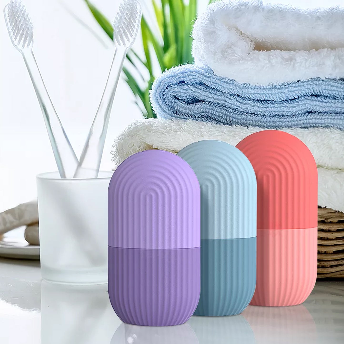 Silicone Ice Face Roller - Massage Skin - Beauty Facial Massage Roller For Eyes, Neck, And Face - Skin Care Tool