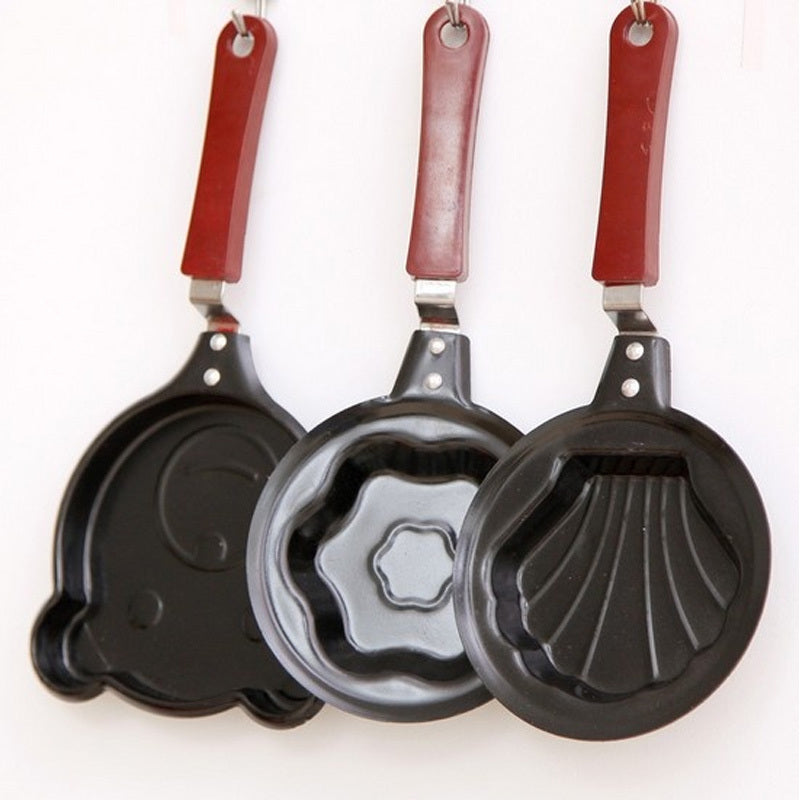 1pc Egg Frying Pot, Mini Breakfast Egg Frying Pot, Assorted Varieties Cartoon Frying Pot, Heart-shaped Non-stick Egg Pot, Omelette Pans Of Various Shapes, Kitchenware, Kitchen Tools