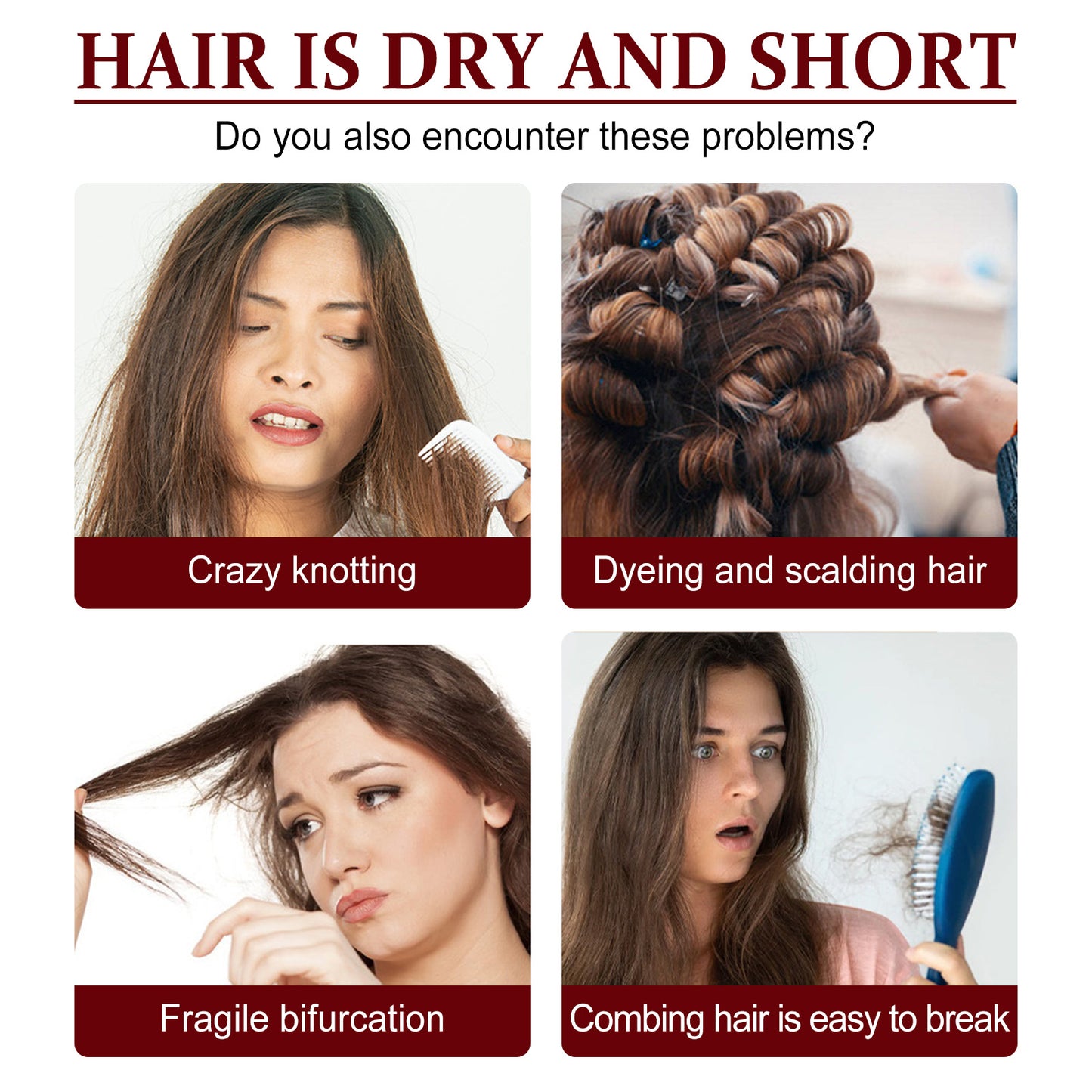 100ml Hair Smoothing Essence - Moisturize, Thicken Hair with this Hair Care Serum