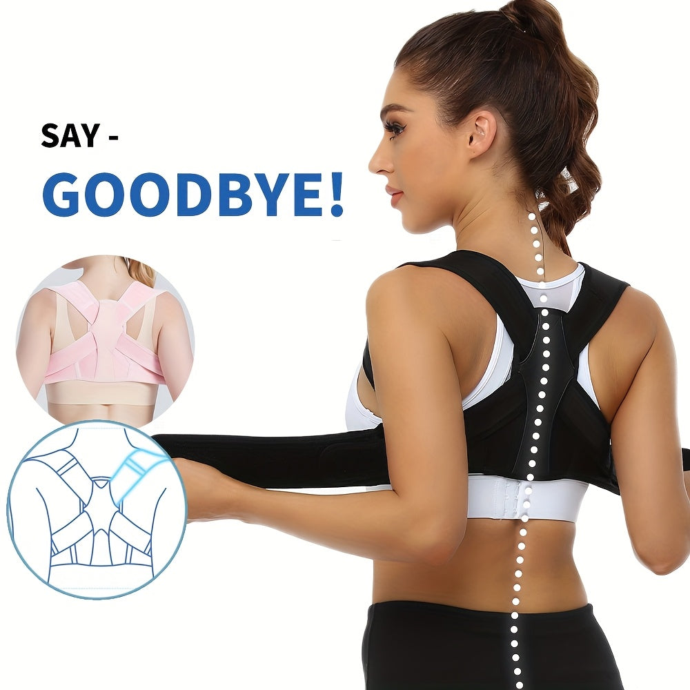 Posture Brace for Women And Men, Adjustable Upper Back Brace for Clavicle Support And Relax for Neck, Shoulder, And Upper Back