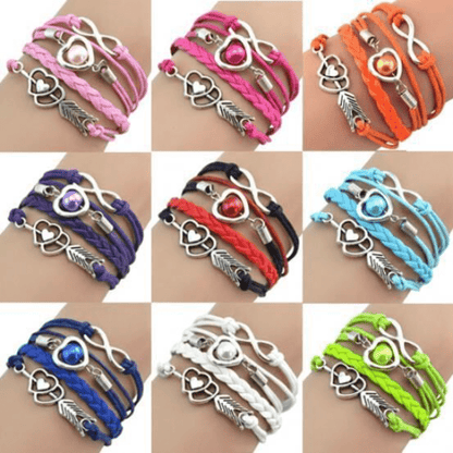 Cupid Arrow Stackable PU Leather Bracelet Stackable Hand Jewelry Decor