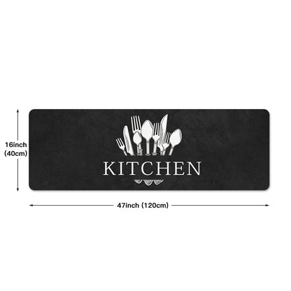 1pc, Soft Thickened Kitchen Mat, Non-slip Oil-proof Floor Mat, Waterproof Runner Rug, Dirt-resistant Floor Mat, Machine Washable, Entrance Doormat, Kitchen Living Room Laundry Bathroom Water-absorbing Floor Mat Set, Room Deco