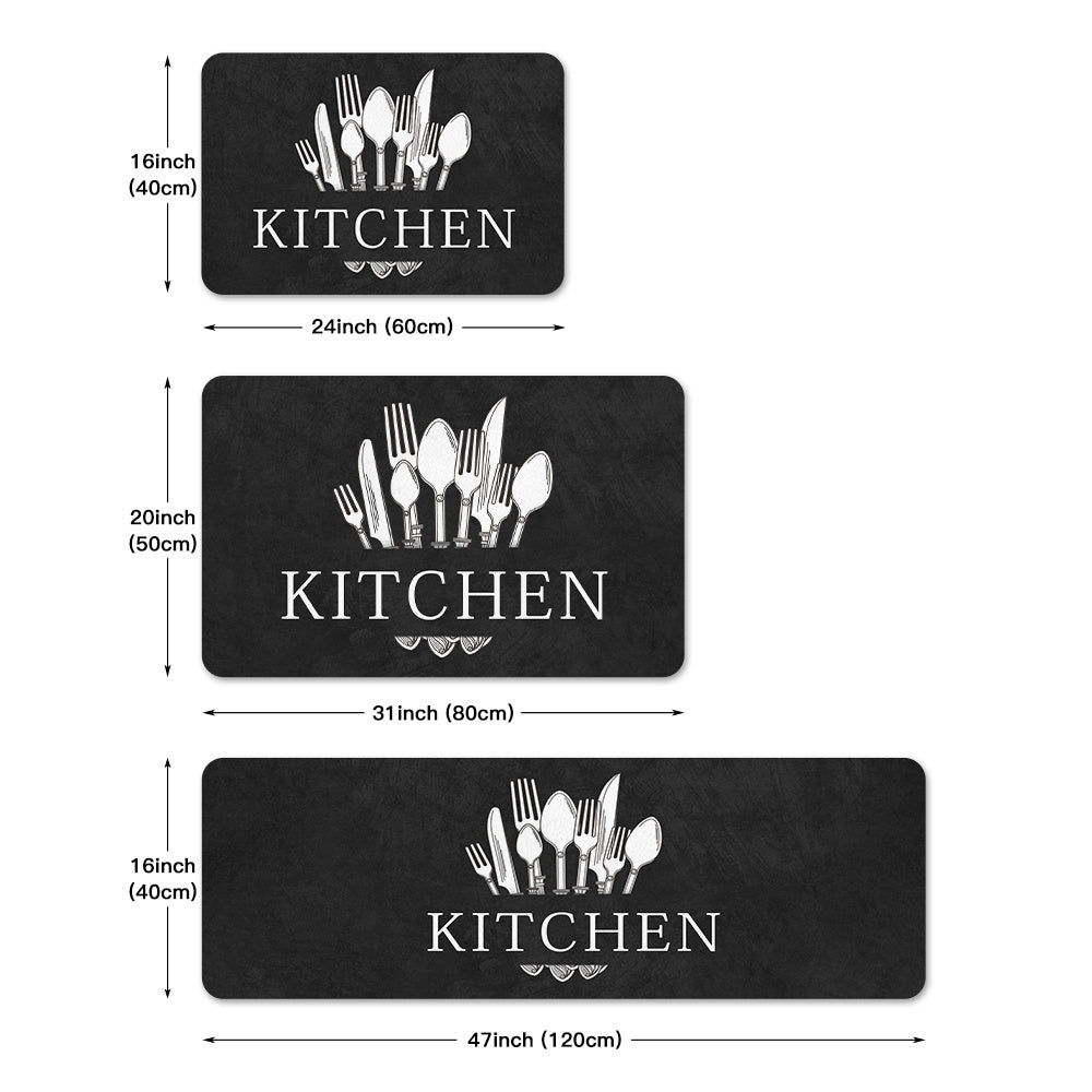 1pc, Soft Thickened Kitchen Mat, Non-slip Oil-proof Floor Mat, Waterproof Runner Rug, Dirt-resistant Floor Mat, Machine Washable, Entrance Doormat, Kitchen Living Room Laundry Bathroom Water-absorbing Floor Mat Set, Room Deco