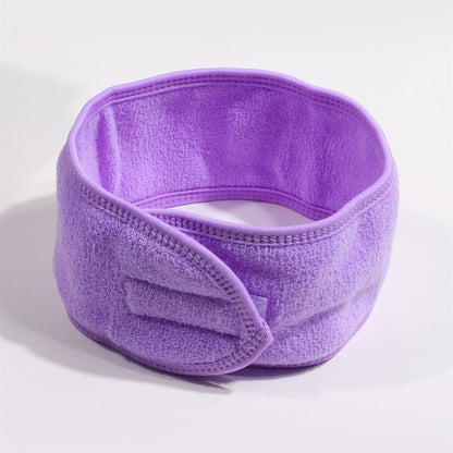 Solid Color Headband Adjustable Wide Hair Band Yoga Spa Bath Shower Makeup Wash Face Cosmetic Headband For Women Make Up Accessories