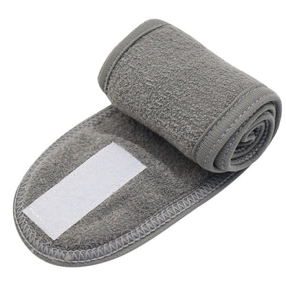 Solid Color Headband Adjustable Wide Hair Band Yoga Spa Bath Shower Makeup Wash Face Cosmetic Headband For Women Make Up Accessories