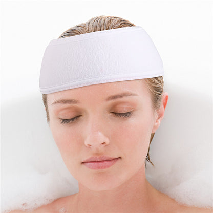 Solid Color Headband Adjustable Wide Hair Band Yoga Spa Bath Shower Makeup Wash Face Cosmetic Headband For Women Make Up Accessories