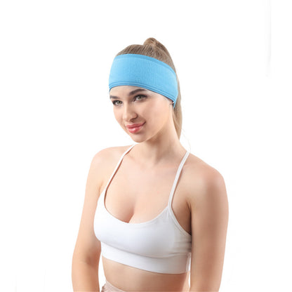 Solid Color Headband Adjustable Wide Hair Band Yoga Spa Bath Shower Makeup Wash Face Cosmetic Headband For Women Make Up Accessories