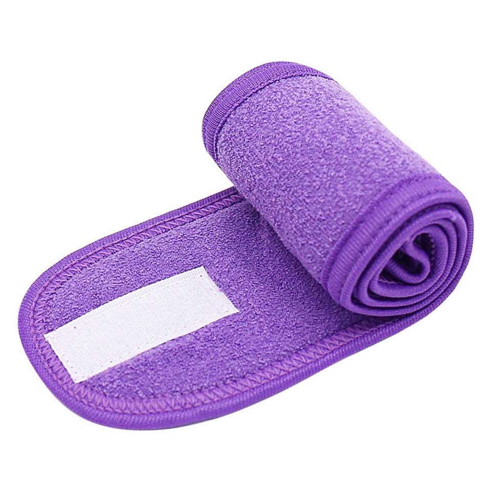 Solid Color Headband Adjustable Wide Hair Band Yoga Spa Bath Shower Makeup Wash Face Cosmetic Headband For Women Make Up Accessories