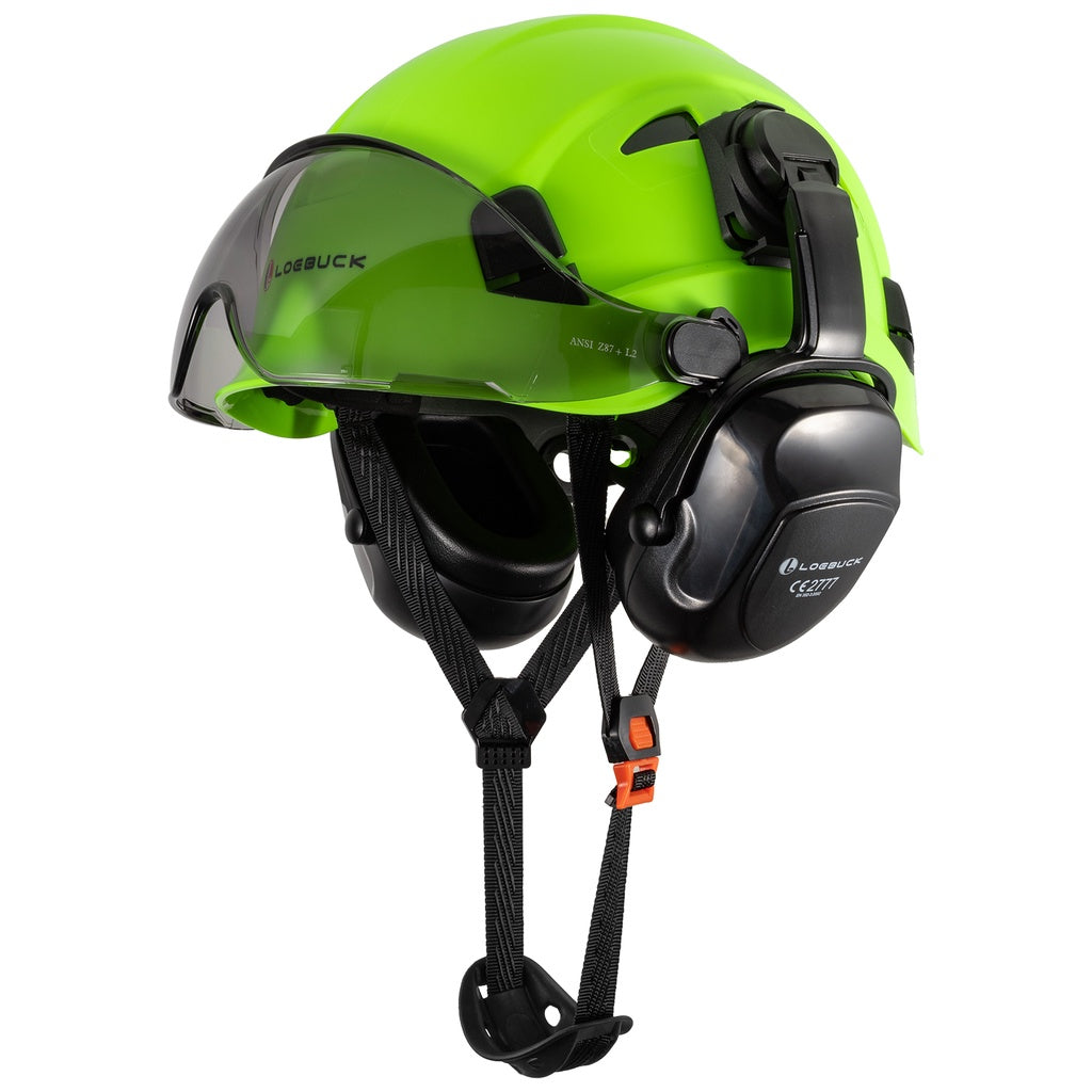 1 protetor auricular de 30 decibéis com redução de ruído, capacete de segurança para construção estilo americano