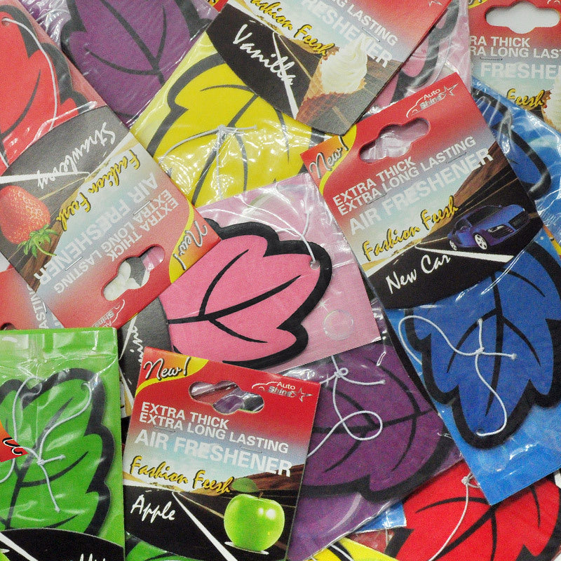 3-60pcs Car Air Freshener Natural Scented Tea Paper Auto Hanging Vanilla Perfume Fragrance Leaf Shape Car Interior Accessories Christmas Gift