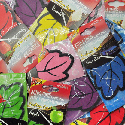 3-60pcs Car Air Freshener Natural Scented Tea Paper Auto Hanging Vanilla Perfume Fragrance Leaf Shape Car Interior Accessories Christmas Gift