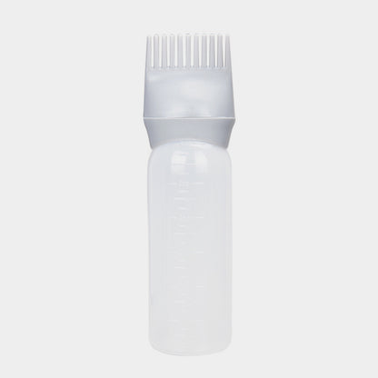 120ml Squeeze Applicator Bottle For Hair Oil, Plastic Hair Dye Bottle, Root Comb Bottle Hair Coloring Dyeing Bottle Hairdressing Styling Tool