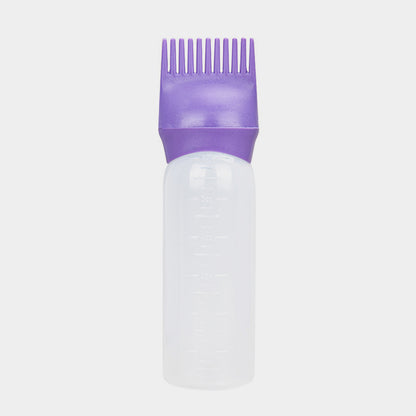 120ml Squeeze Applicator Bottle For Hair Oil, Plastic Hair Dye Bottle, Root Comb Bottle Hair Coloring Dyeing Bottle Hairdressing Styling Tool