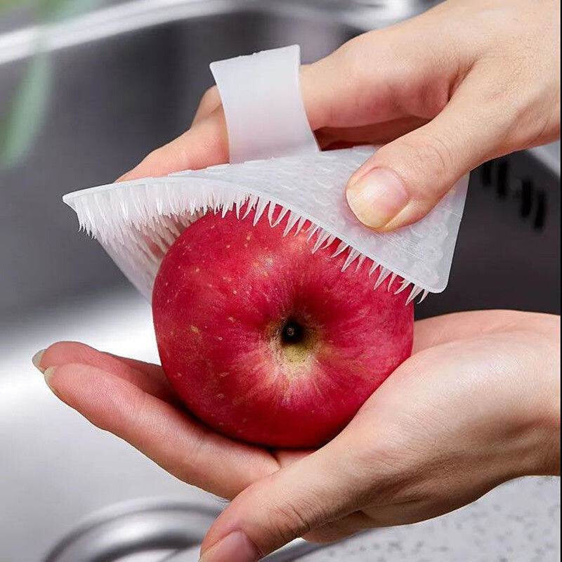 1pc, Multi-Functional Fruit and Vegetable Cleaning Brush - Bendable Vegetable Washing Brush for Cucumber, Finger Brush for Kitchen - Kitchen Tools and Accessories