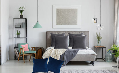 Fronha de almofada em veludo para outono/inverno