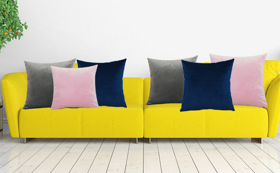 Fronha de almofada em veludo para outono/inverno