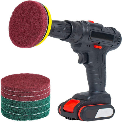 8pcs, Powerful Tile Scrubber Brush for Bathroom, Floor, and Tub Cleaning - Includes Scouring Pads and Cleaning Kit - Essential Apartment and College Dorm Supplies