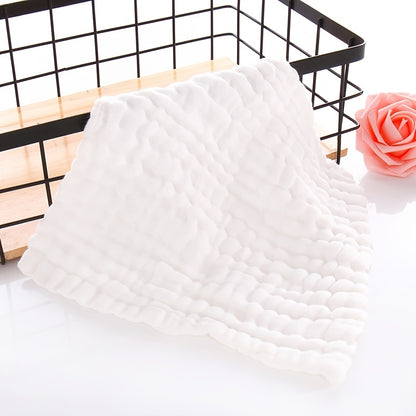 5pcs Baby Muslin Washcloths Soft Face Cloth For Newborn Absorbent Bath Face Towels Natural Purified Baby Wipes Burp Cloths Or Face Towel 11.8x11.8 Inches (30x30cm), Halloween, Thanksgiving, Christmas Gift