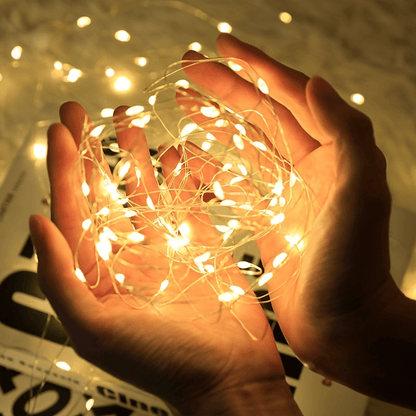 LED Fairy Tale Light, Battery Operated Copper Wire Decorative String Lights, For Outdoor Camping, Garden And Courtyard Decoration, Home Living Room And Bedroom Accessories, For Halloween Christmas New Year Valentine's Day Dec