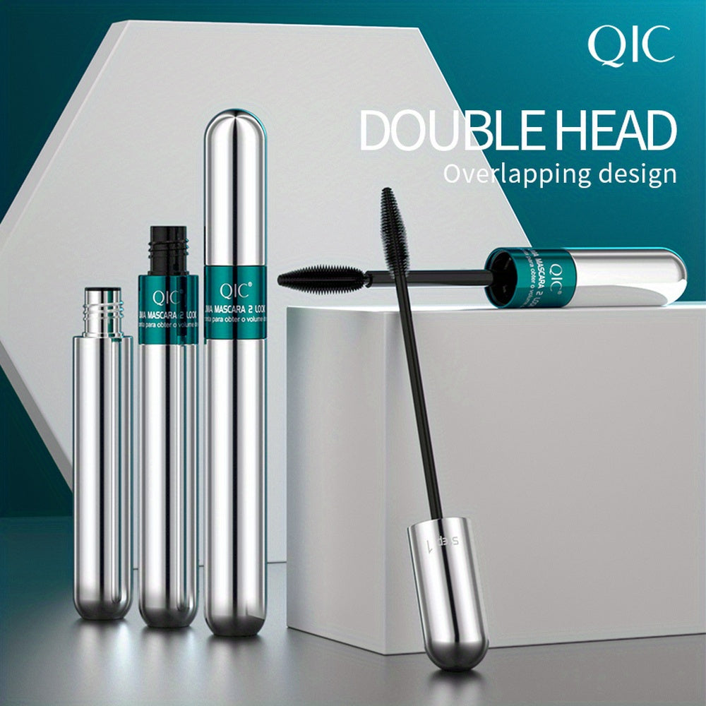 2-in-1 Black Lipstick & Mascara - Waterproof, Long-Lasting, Ethically Made Formula for All Skin Types