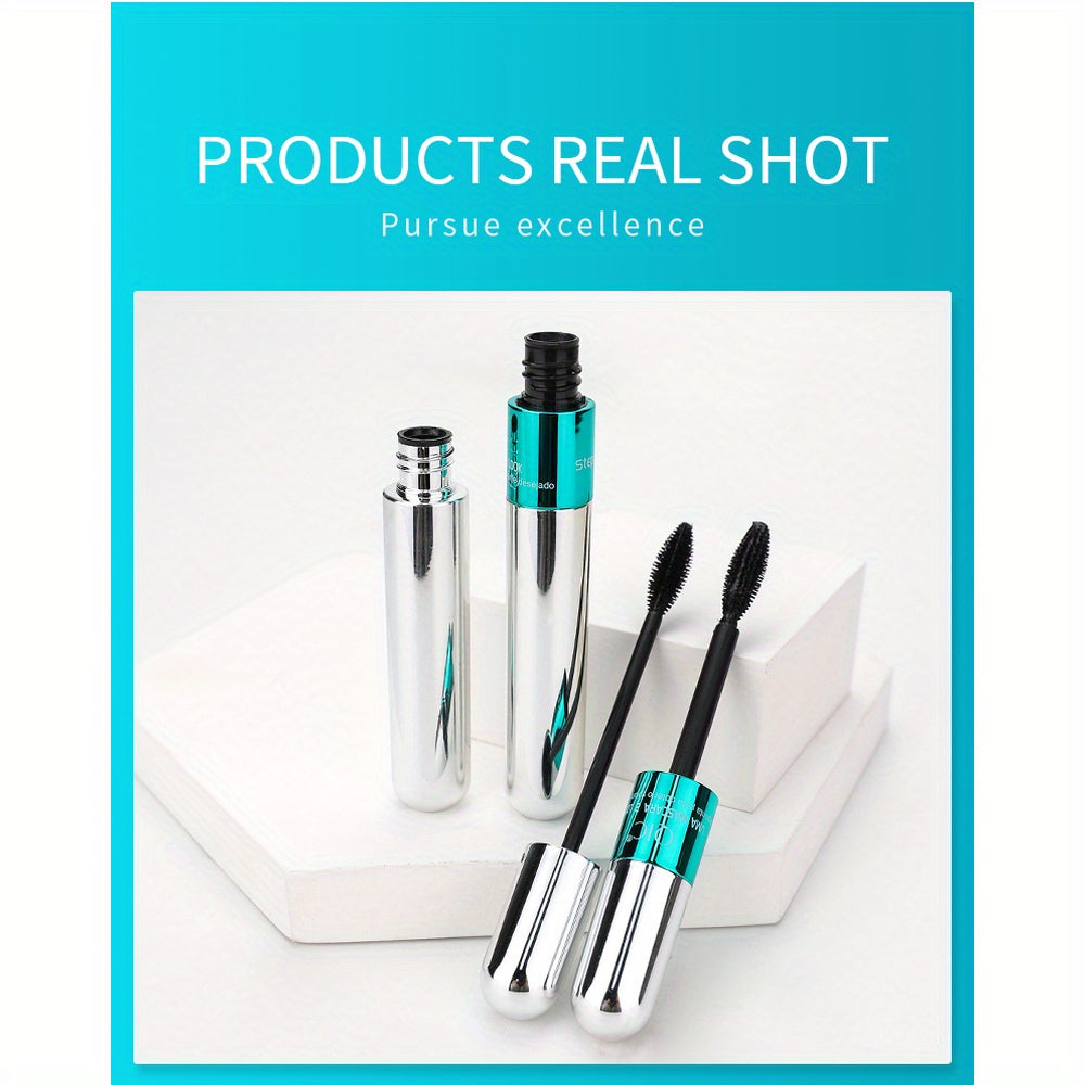 2-in-1 Black Lipstick & Mascara - Waterproof, Long-Lasting, Ethically Made Formula for All Skin Types