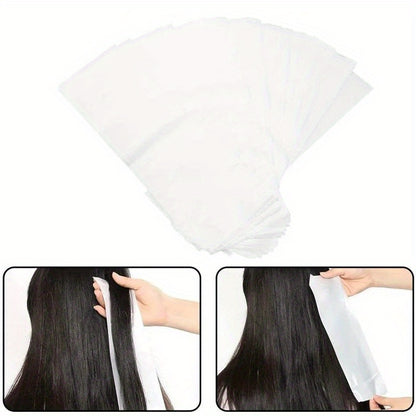 50pcs Reusable Balayage Hair Highlight Sheets - Salon-Grade Hair Coloring Foil Alternative, Precise Control for Balayage & Foil Techniques, Easy Application & Removal, Damage-Free Hair Dyeing System for Sensitive Scalp & Natu