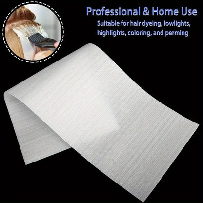 50pcs Reusable Balayage Hair Highlight Sheets - Salon-Grade Hair Coloring Foil Alternative, Precise Control for Balayage & Foil Techniques, Easy Application & Removal, Damage-Free Hair Dyeing System for Sensitive Scalp & Natu