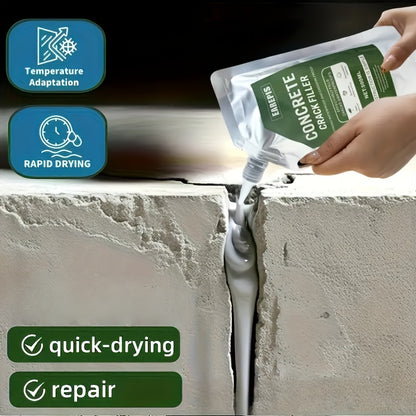 1000ml Quick-Dry Durable Grout Kit, Leak-Proof & Wear-Resistant Formula for Concrete Cracks – Ideal for Floors, Walls, Roofs, and Pipes – Indoor/Outdoor Use with Nozzle Design, Wall Sealing, Concrete Crack Filler, Precisi