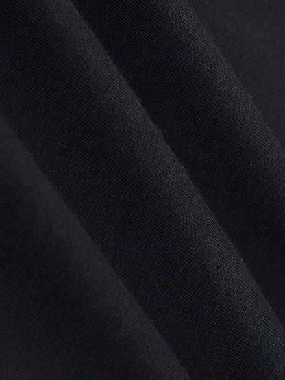 Letter Print Cotton T-shirt, Men's Casual Street Style Stretch Round Neck Tee Shirt For Summer