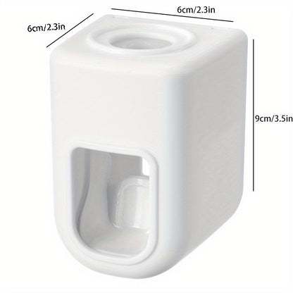 1pc Automatic Toothpaste Dispenser, Household Wall Mounted Toothpaste Squeezer, Simple And Lazy Toothpaste Rack, Bathroom Accessories