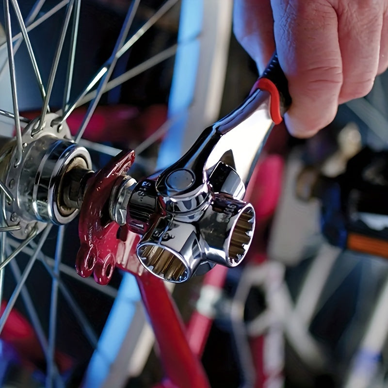 Jogo de chaves de caixa 52 em 1 com cabo antiderrapante e design giratório - Durável e fácil de utilizar para diversas tarefas.