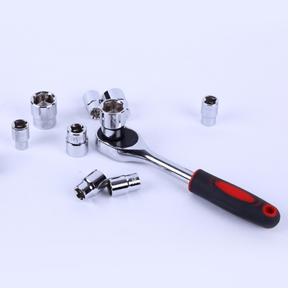 1set 1/4 New Upgrade Wrench Socket Set Hardware Car Boat Motorcycle Bicycle Repairing Tool