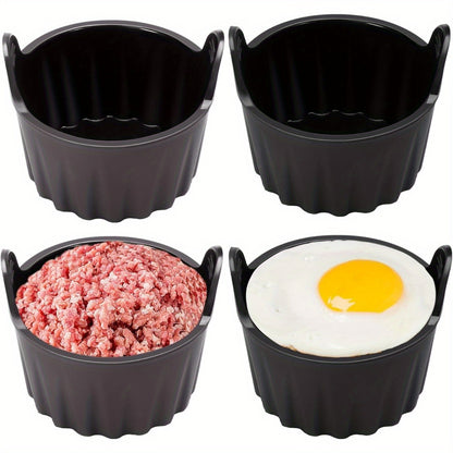 6pcs Air Fryer Egg Moulds, Silicone Ramekins for Air Frye, Air Fryer Egg Poacher, Silicone Egg Poacher for Microwave Air Fryer Stovetop Egg Cooking, Non-Stick Bpa-Free, Dishwasher Safe