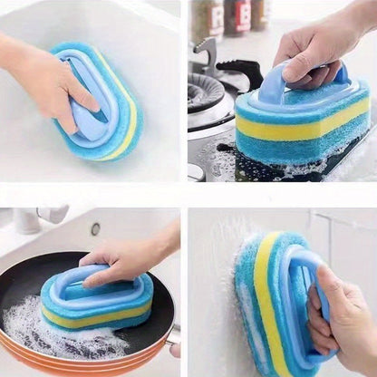 1pc, Kitchen Bathroom Cleaning Magic Sponge, Glass, Wall, Toilet Ceramic Cleaning For Indoor Outdoor Garden Pool Cleaning Supplies