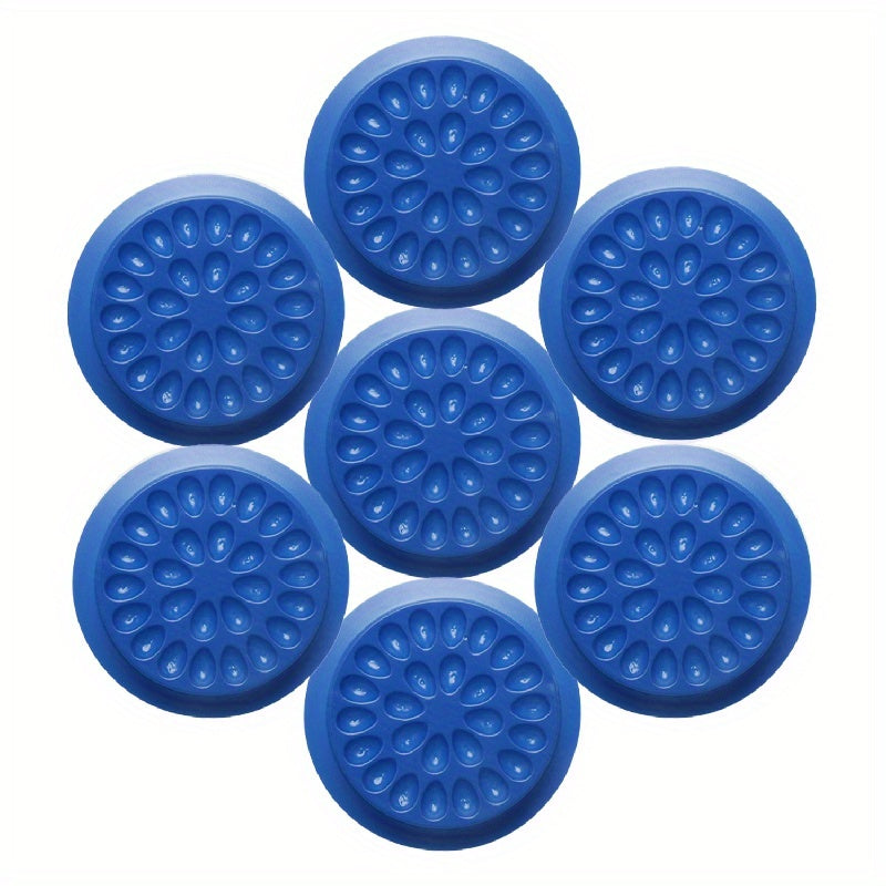 Conjunto de 50 aplicadores de cola para pestanas postiças em forma de flor rosa - Almofadas multicoloridas para aplicação de pestanas, sem necessidade de energia, ideais para extensões de pestanas e ferramentas de maquilhagem.