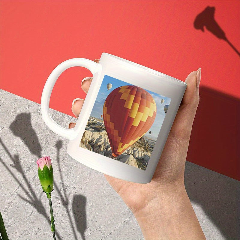 1pc Custom Photo Coffee Mug, 11oz Personalized Mug Picture, Text, Name - Gifts For Boyfriend, Girlfriend, Best Friend, Christmas Gifts, Taza Personalizadas
