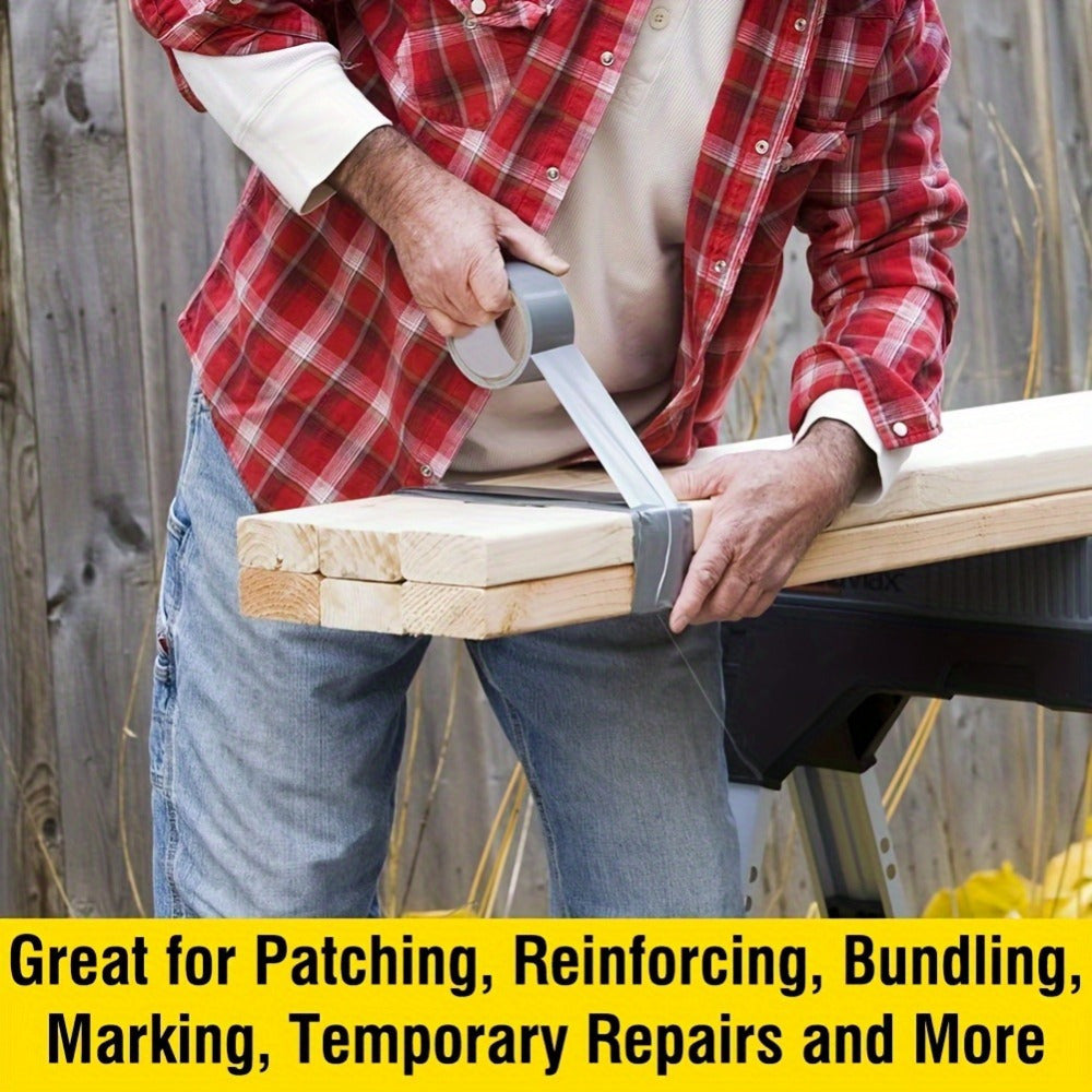 2roll Heavy-Duty Waterproof PVC Duct Tape - 10 Mil, Professional-Grade, Ideal for Multi-Purpose Repairs in Auto Shops, Restaurants & Hotels (40mm X 10m)