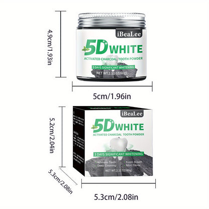 Activated Charcoal Teeth Whitening Powder - Deep Clean for Coffee, Tea for Men and Women | Breath Freshener & Cleaner, Polishing, Daily Life