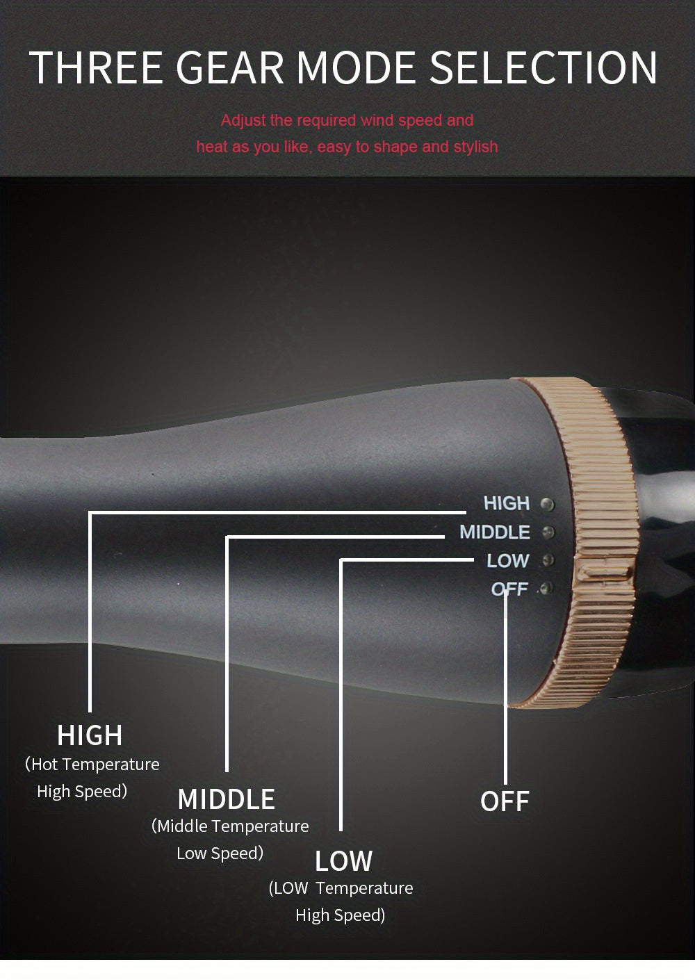 1pc 2-in-1 multi-functional hot air brush and negative ion straightening comb make your hair style fast - a gift for women and a holiday gift