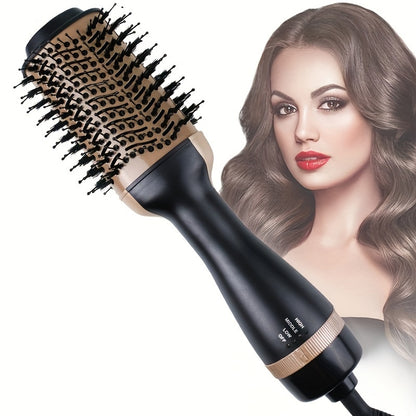 1pc 2-in-1 multi-functional hot air brush and negative ion straightening comb make your hair style fast - a gift for women and a holiday gift
