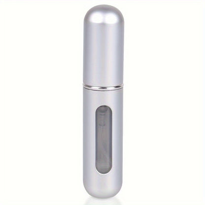 1pc Portable Refillable Mini Perfume Spray Bottle - Leakproof, Bottom Pump Fill, Pocket-Sized Fragrance Dispenser, No Electricity Needed, Freestanding Plastic Material