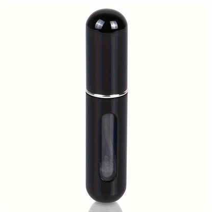 1pc Portable Refillable Mini Perfume Spray Bottle - Leakproof, Bottom Pump Fill, Pocket-Sized Fragrance Dispenser, No Electricity Needed, Freestanding Plastic Material